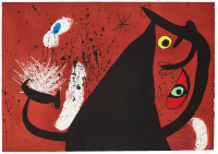 Joan Miró, Der Feuerstein, 1973, Radierung, Aquatinta und Carborundum, Privatsammlung © Successió Miró / VG Bild-Kunst, Bonn 2020 Foto