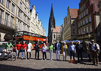 Stadtführerinnen und Stadtführer auf dem Prinzipalmarkt