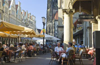 Außengastronomie auf dem Prinzipalmarkt