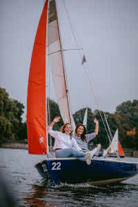 Segelboot auf dem Aasee