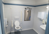 Eine barrierefreie Toilette in Münster