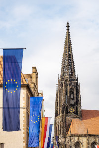 Fahnen auf dem Prinzipalmarkt