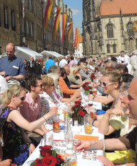 Hansetafel auf dem Prinzipalmarkt