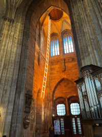 Billi Thanner. Himmelsleiter. 2021 Stephansdom in Wien