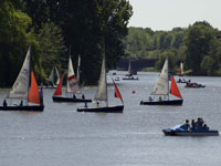 Segler auf dem Aasee