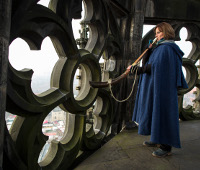 The tower keeper with the horn (Foto: Ralph Sondermann)