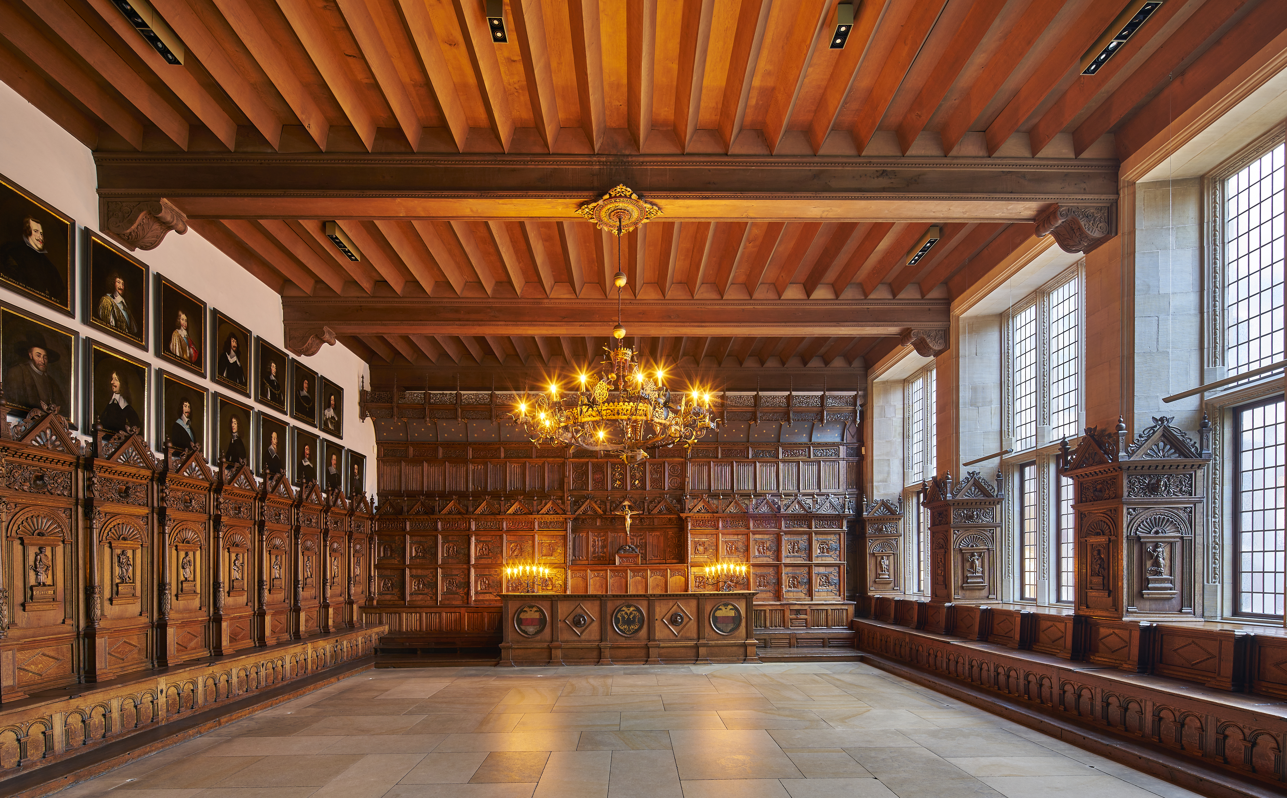 Der Friedenssaal im Historischen Rathaus in Münster. 