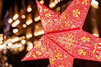 Kerstversiering: stralende ster