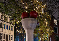 X-MS-Weihnachts-Markt (Foto: Maximilian Menke) Skulptur 'Kirschensäule'