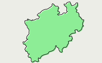 Land NRW als Skizze