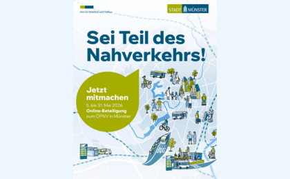 Beteiligung zum vierten Nahverkehrsplan. Möglichkeit zur Beteiligung bis zum 31. Mai
