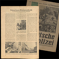 Ausschnitte aus der Zeitschrift „Die Deutsche Polizei“, 1. Mai 1943. © VtH