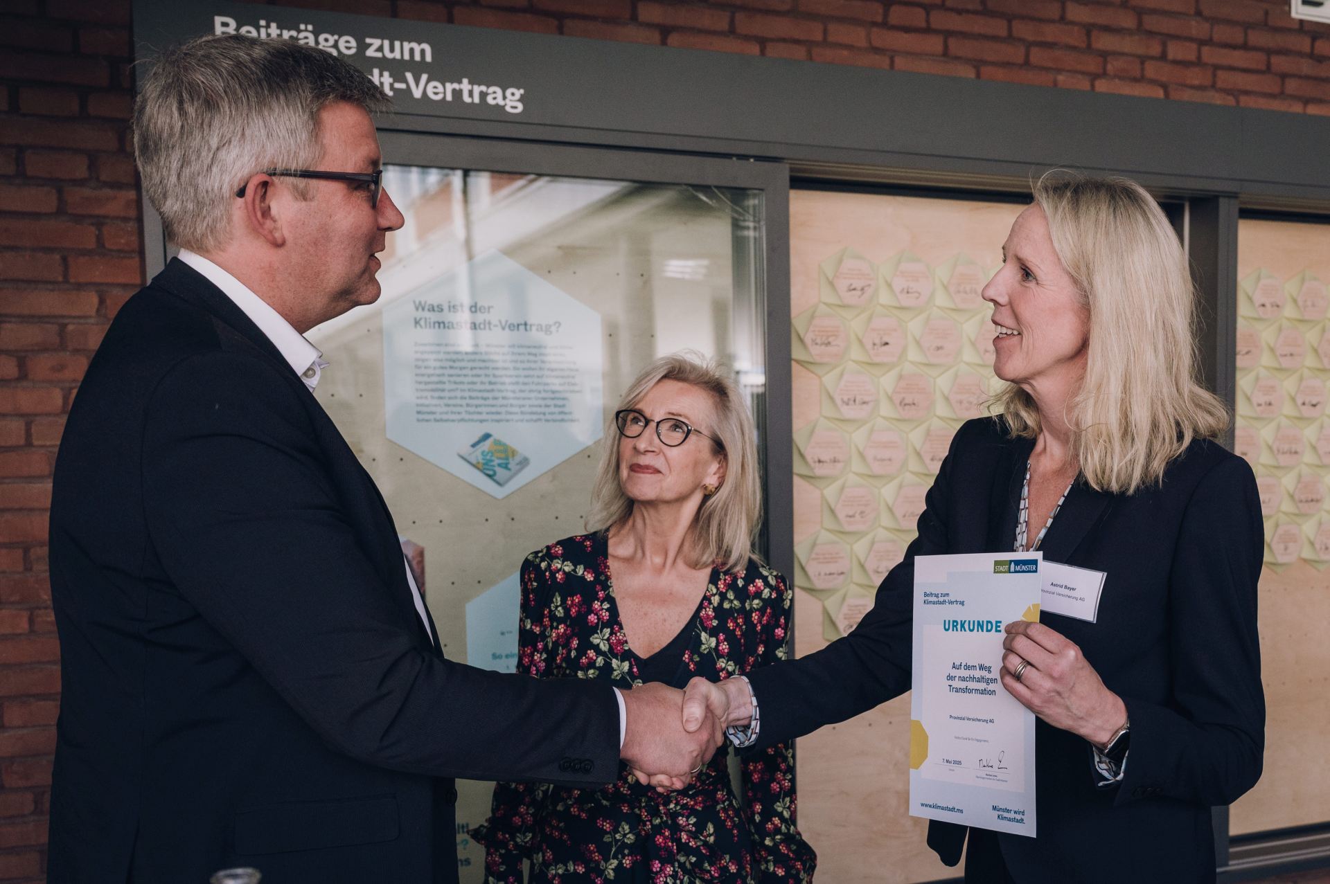 Beitragsunterzeichnung im Mai 2025 & Einweihung der Klima-Lounge