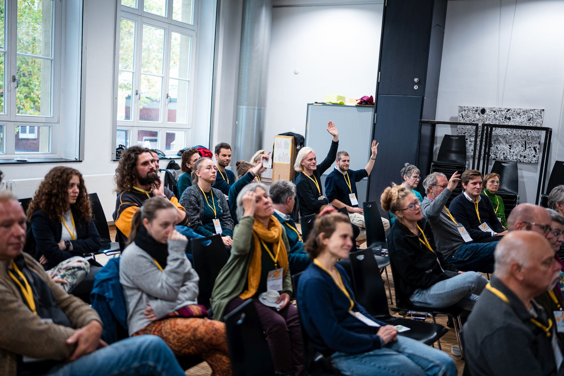 Pitch der Sessions durch die Teilnehmenden beim KlimaBarCamp