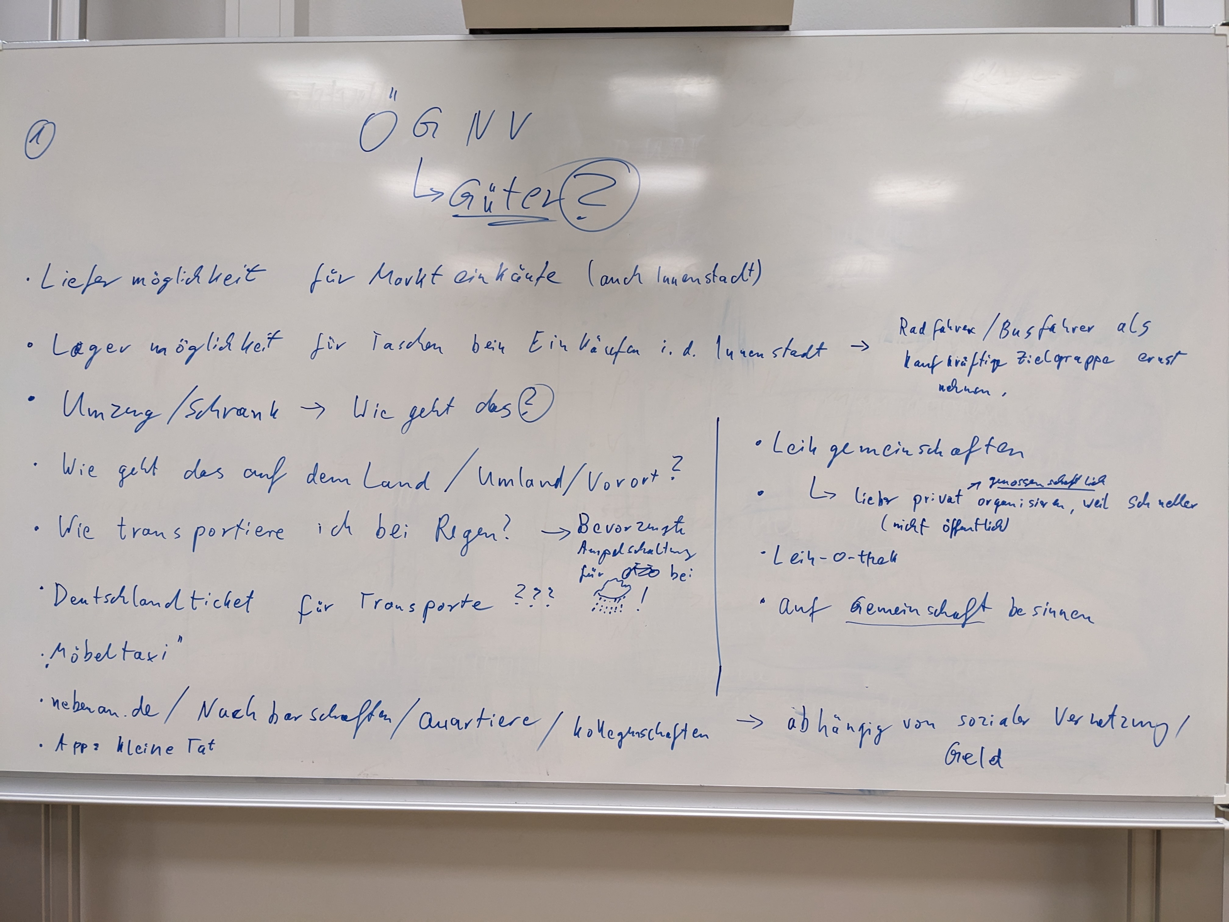 Session 10, von Patrick: "Öffentlicher Güternahverkehr" (Teil 1)