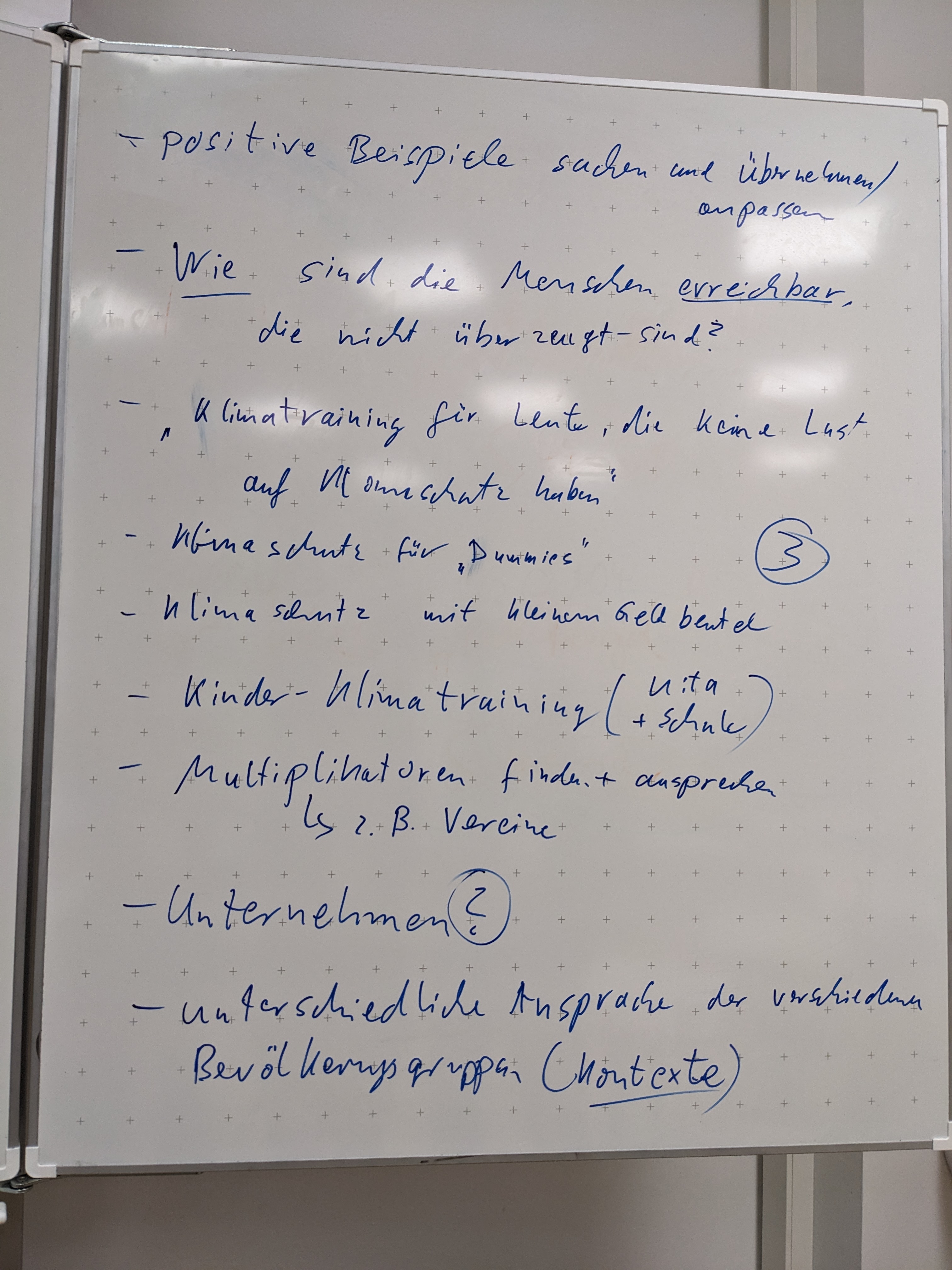 Session 3, von Patrick: "Wie kriegen wir die Mehrheit dazu mitzumachen?" (Teil 2)