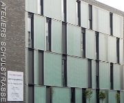 Fassade des Atelierhauses an der Schulstraße