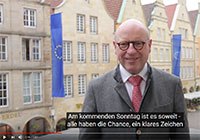 Video-Still von Oberbürgermeister Markus Lewe Foto aus dem Video