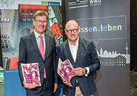 WWU-Rektor Prof. Dr. Johannes Wessels und OB Markus Lewe stellen das Nutzungskonzept vor. | Foto: WWU - Ulrich Gunka Foto