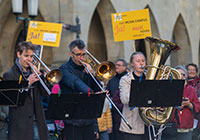 Flashmob "Musik-Campus" auf dem Prinzipalmarkt Flashmob "Musik-Campus" auf dem Prinzipalmarkt