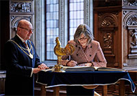 Friedenssaalempfang mit Oberbürgermeister Markus Lewe und Professorin Dr. Stollberg-Rilinger