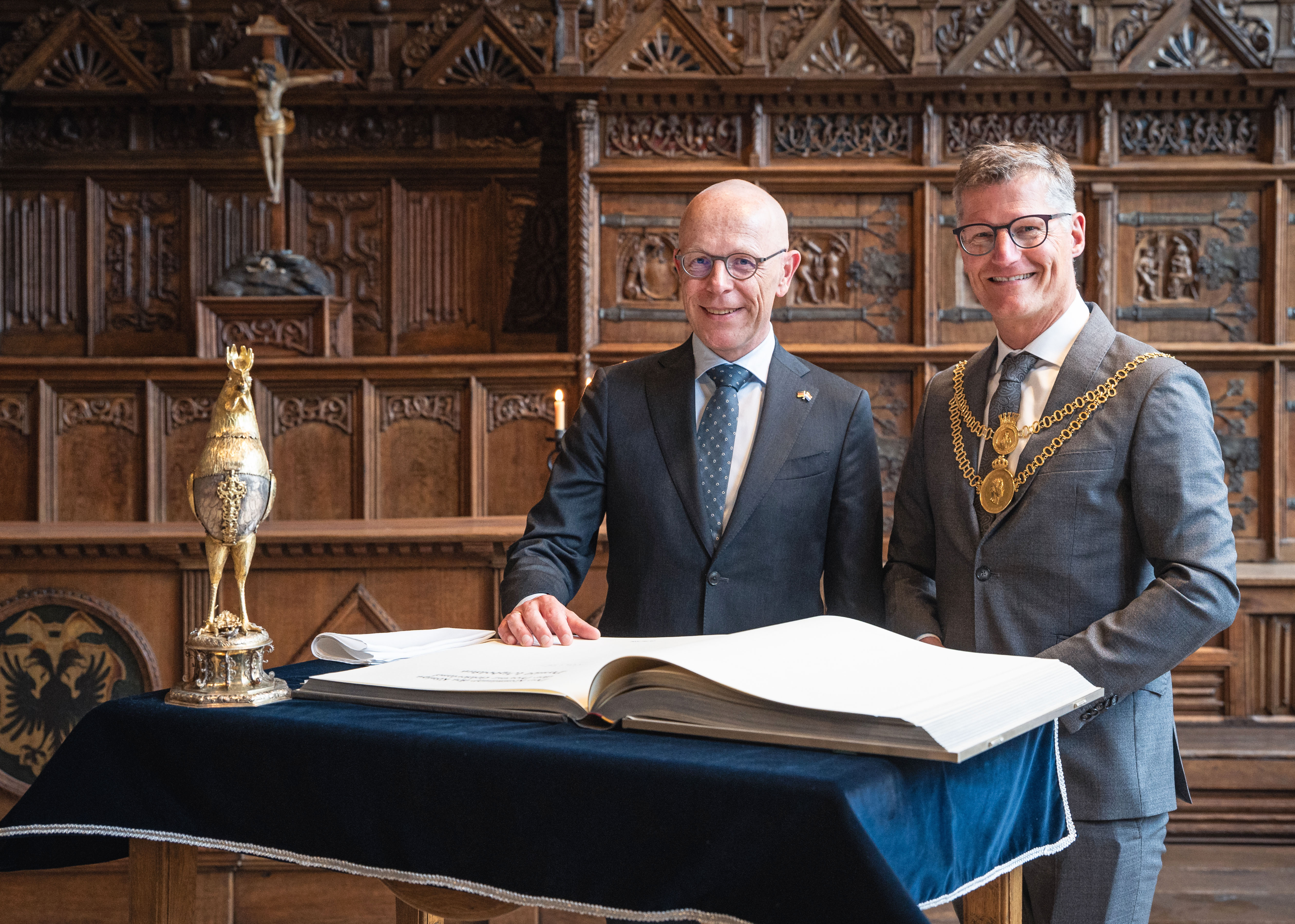 Tilman Fuchs und Daniël Wigboldus im Friedenssaal