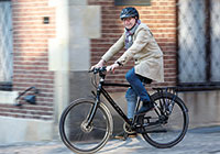 Oberbürgermeister Markus Lewe auf seinem Fahrrad