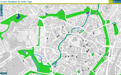 Cooler Stadtplan