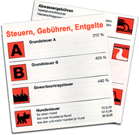 Liste Steuern, Gebühren, Entgelte Liste Steuern, Gebühren, Entgelte