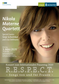 Veranstaltungsplakat Nikola Materne Quartett Veranstaltungsplakat Nikola Materne Quartett