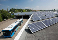 Foto: Stadtwerke Münster Photovoltaik-Anlage auf einem Flachdach