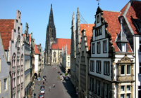 Foto: Presseamt Münster / Tilman Roßmöller Blick auf die Lampertikirche und den Prinzipalmarkt