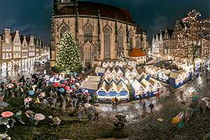 Lichtermarkt auf dem Lambertikirchplatz Lichtermarkt auf dem Lambertikirchplatz