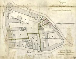 Lageplan des Clemenshospitals nebst den angrenzenden Grundst�cken (1892)