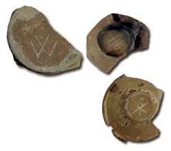 Markierungen auf Sch�sseln