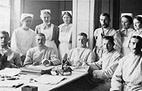 Verwundete  im Reservelazarett 