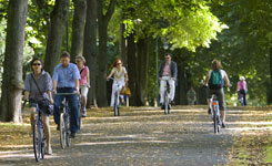 Fietser op de Promenade Fietser op de Promenade