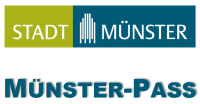 Vorderansicht des Münster-Passes Logo des Münster-Passes