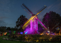 Lichtshow im Mühlenhof Foto