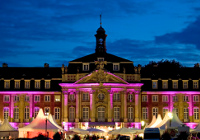 Beleuchtetes Schloss Foto