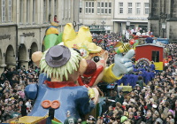Karnevalsumzug auf dem Prinzipalmarkt Karnevalsumzug auf dem Prinzipalmarkt