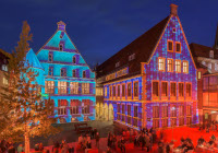 Illumination im Rathausinnenhof Illumination im Rathausinnenhof