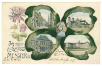 Postkarte mit Kleeblatt; Foto: Stadt Münster/Stadtmuseum Foto
