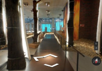 3D-Rundgang durch einen Museumsraum Foto