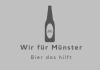 Logo mit Bierflasche Logo