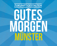Signet des Projekts 'Gutes Morgen Münster' Signet mit Schriftzug